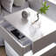 Commode 3 tiroirs pour table de chevet avec tables en acrylique à DEL Nightstands-2009591209