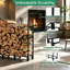 244cm W Metal Log Rack