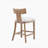 27" Counter Stools Set of 2, Upholstered Counter Height Bar Stools with Solid Rubber Wood Frame, Backrest, Footrest, Armless Barstools for Home Bar, Kitchen Counter-344875829