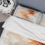 Watercolor Modern Floral In Orange - Ensemble de housse de couette abstrait - Microfibre de polyester-110398304