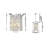 Transitional 4 Light Crystal Lantern Pendant