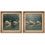«Elegant Swan Family on Serene Lake Reflection», impression encadrée sur papier dans la chambre des maîtres, 2 pièces-123831216-123831214
