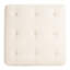 Carré en lin beige, contreplaqué de haute qualité, éponge élastique à densité, 35,26 lb, fabrication en bois massif de 30,73 po de profondeur