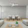Axis 3 - Blade Indoor/Outdoor Smart Flush Mount Ceiling Fan with Remote Control and LED Light Kit Included, Works With Alexa and iOS / Android App
