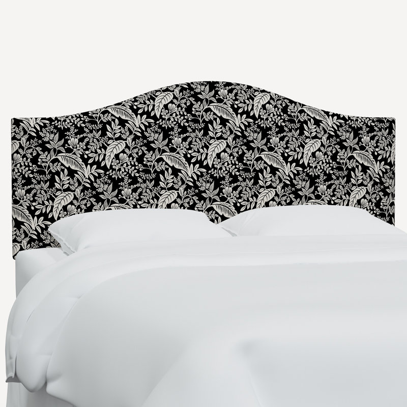 Tête de lit Mayfair, Très grand, Noir toile et lin crème RPC