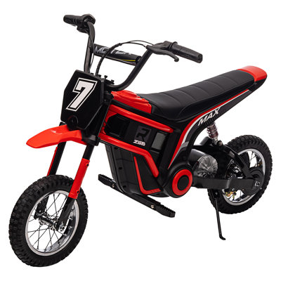 Vélo électrique 24V 350W pour enfants, vélo tout terrain 14,5 MPH, 135 lb, capacité d'absorption des chocs pour les tout-petits de 6 à 14 ans, rouge, numéro 9