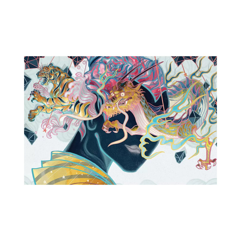 Porcelain Pillows 1 Piece Painting on Canvas, 101.6 cm H x 66.04 cm W x 1.91 cm D, Wrapped Canvas