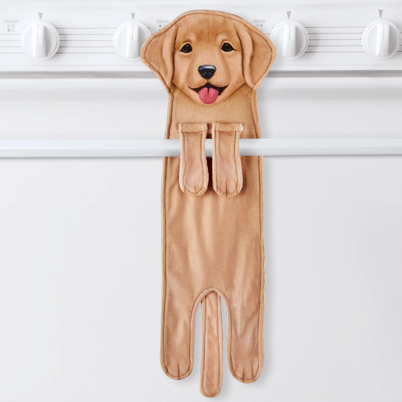 Adorable Dog-Shaped Hanging Kitchen Towel