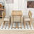 Laubin 6 - Piece Trestle Dining Set, Rectangular Dining Table and 4 Dining Chairs-235851633