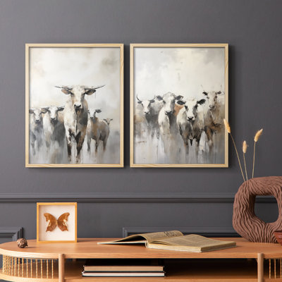 ANIMALS Series CCL XXV - Reproduction encadrée de qualité supérieure - prête à être accrochée - aucun clou requis - aucun clou requis