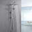 6 Inch Rain Shower Head With Handheld Shower Head Bathroom Rain Shower System-114230363