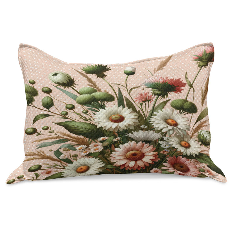 Housse de couette Ambesonne Floral Eucalyptus Blush, H 1 po x l 30 po