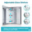 Mirrored Bathroom Cabinets with Mirror and 3 Adjustable Shelves