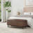 Homepop Ellipse Storage Bench With Metal Legs - Brown