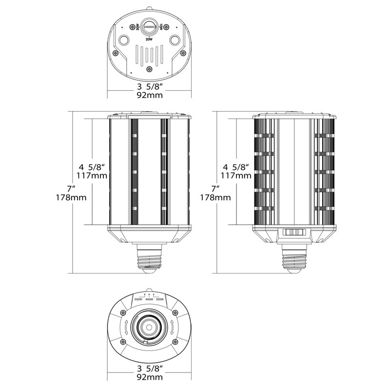 30 Watt White LED Bulb