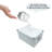 Collapsible Storage Box, Decorative Memory Box With Lid & Metal Reinforced Corners, Cardboard File Bin With Handles, Organizer Gift Box