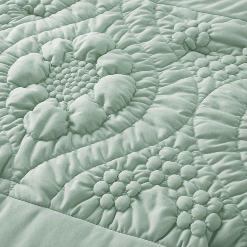 Ensemble d'édredon 2 pièces pour lit simple 2 pièces, Sauge à motif floral