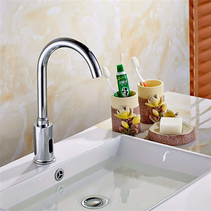 Robinet de bain commercial à capteur automatique à col de cygne Bathselect