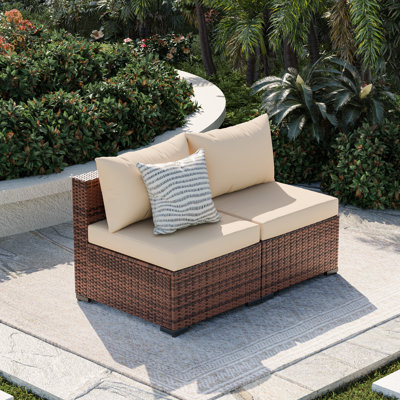 50.4'' Wide Straight Patio Sofa