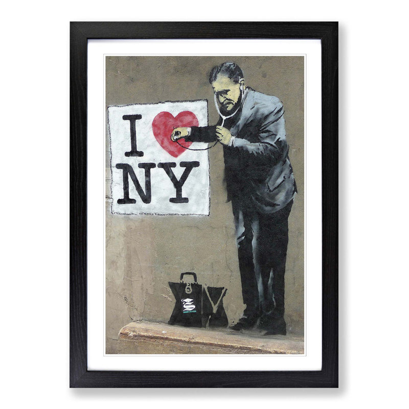 Banksy - Single Picture Frame Print, Black