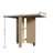 Folding Dining Table, Versatile Dinner Table With 2 Wheels And 2 Storage Racks