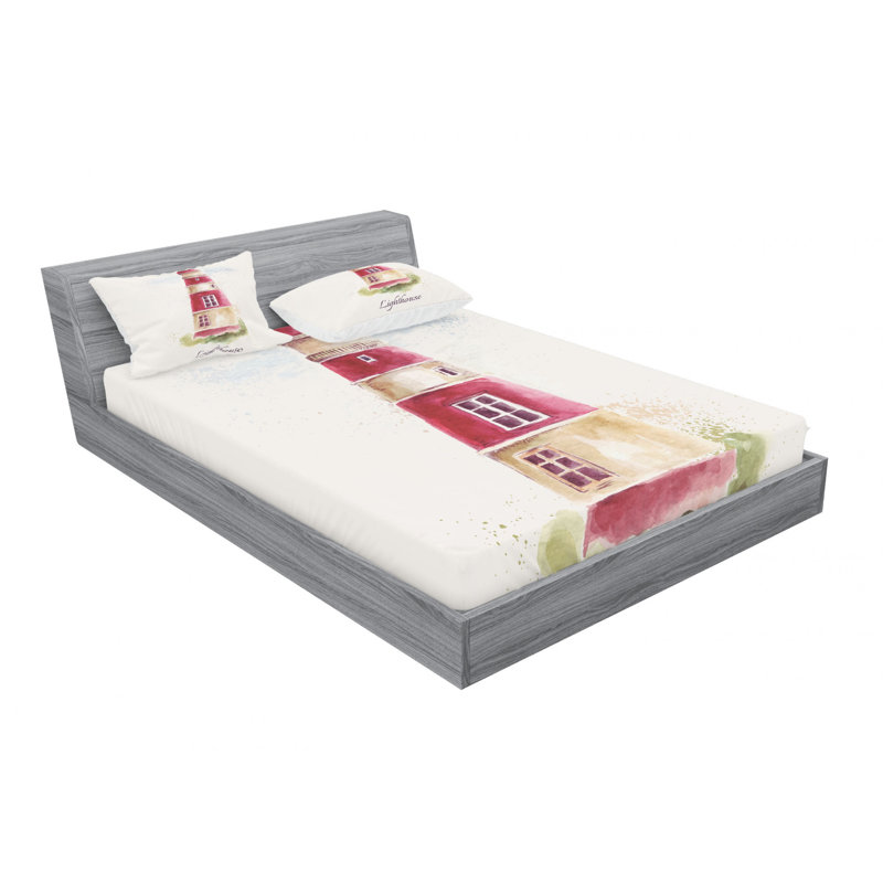 Microfiber Sheet Set, Queen Sheet Set with Fitted Sheet