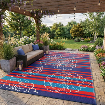 Tapis d'extérieur en paille de plastique pour l'extérieur Garvee