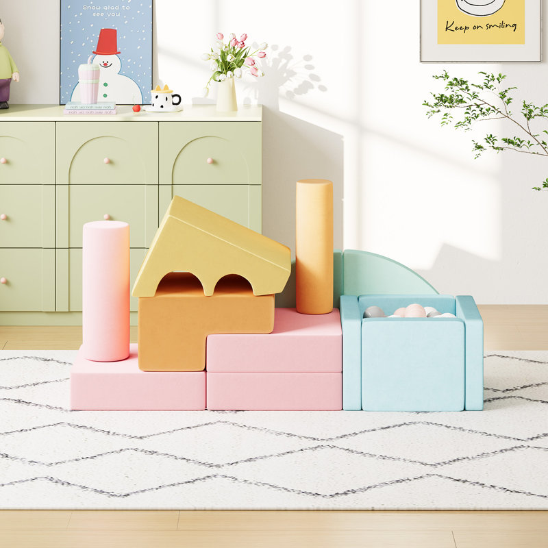Canapé pour enfants, canapé pliant pour tout-petits 12 pièces, canapé pour enfants modulaire pour salle de jeux