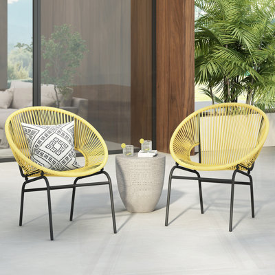 Chaise d'extérieur en osier