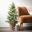 Shultz Faux Pine Tree in Wicker/Rattan Pot-1177324905