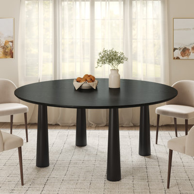 Caitlyn Soild Wood Round Dining Table with Four Leg