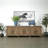 110 Inches Long Nico Sideboard with Six Doors Weathered Natural