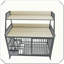 Cage robuste pour animaux à double couche avec tiroirs de rangement-1221996051