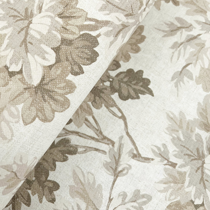 Oakcliff Stone Leaf Trail Wallpaper, Taupe
