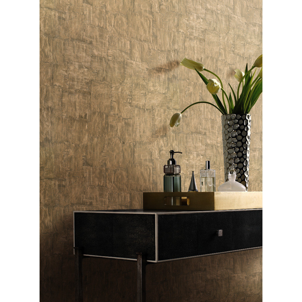 Urban Oasis Metallic Wallpaper Roll, Sand
