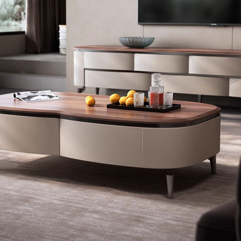 Coffee Table with Spacious Storage, 17.71" H x 55.11" L x 31.49" W