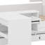 Lit plateforme avec tiroirs, tablettes, bureau et garde-robe-2119112206