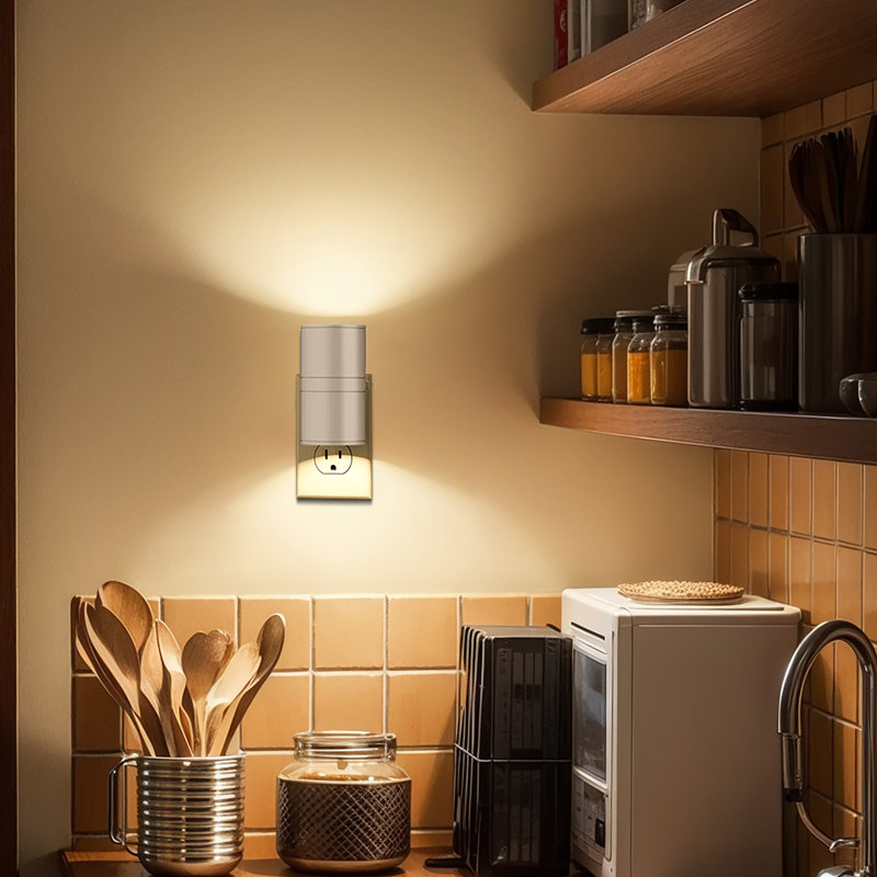 3000K Night Light Plug In Style Wall Sconce Wall Mounted Night Lights