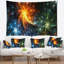 Artifice de couleur abstraite avec étoiles tapisserie-28498784