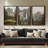 Framed Canvas wall Art, Vintage Abstract Wall pirnts for Bedroom-11186080-11186081