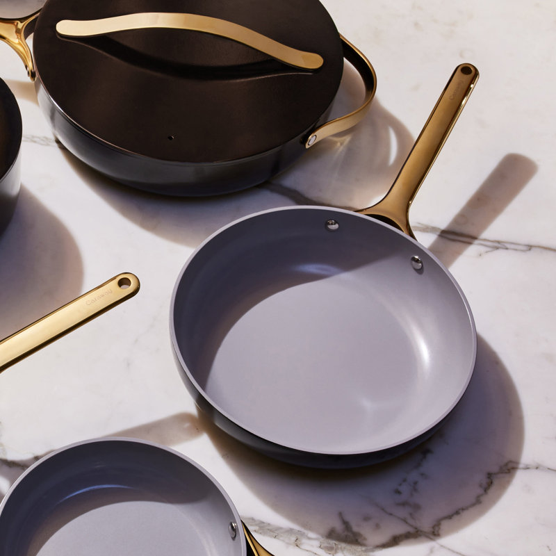 Caraway 10.5" Iconics Nonstick Ceramic Fry Pan Black/Gold, Black/Gold