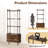 Bookshelf, 71" Tall Bookcase W/Storage Cabinet, Book Shelves Stand W/Fluted Sliding Doors, 4-Tier Open Display Shelf Organizer For For Bedroom Living Room Home Office Bathroom, Brown-760277084