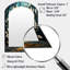 Miroir mural traditionnel blanc et bleu Elegance I-306998452