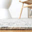 Tapis gris / beige en laine / coton touffeté à la main Micro-Loop-1703651462