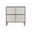 Four-Door Storage Cabinet, 42" Buffet Cabinet with Metal Base Handles, Sideboard Coffee Bar Cabinet with 4 Doors for Kitchen, Dining Room, Living Room