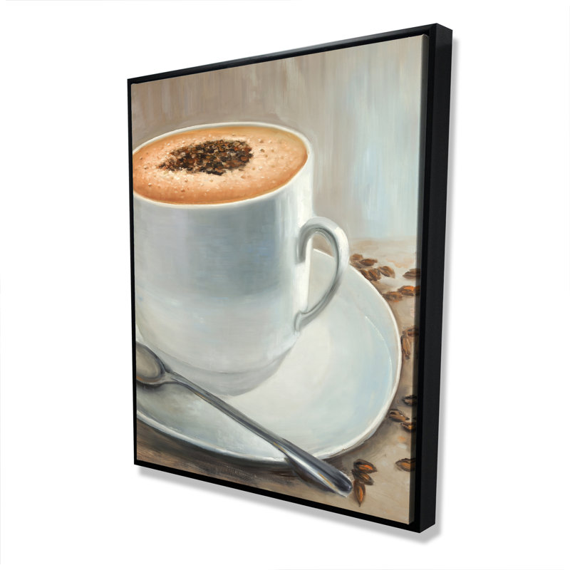 Cappuccino Time - Gastronomy Kitchen Framed Canvas Decor