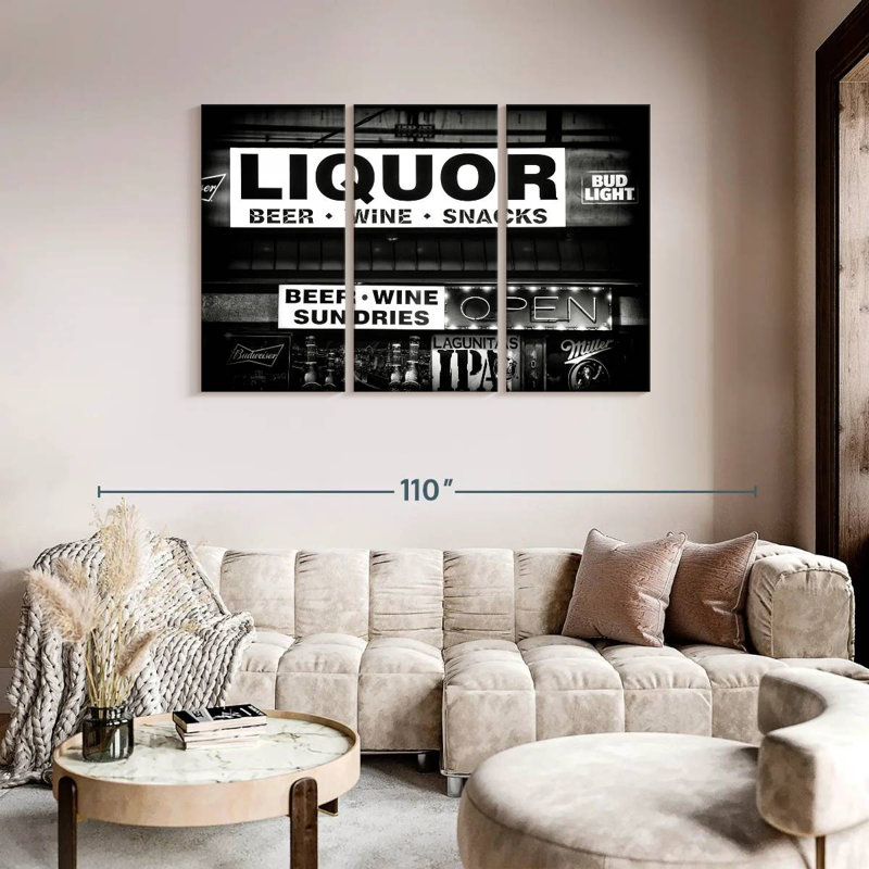 «Black Nevada Liquor, H 48 po x l 74 po