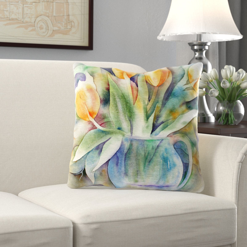 Coussin Tulip, Microsuède, Intérieur