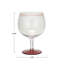 20 Oz. Vintage Reproduction Stemmed Fluted Wine Glass With Hand-Painted Stripe