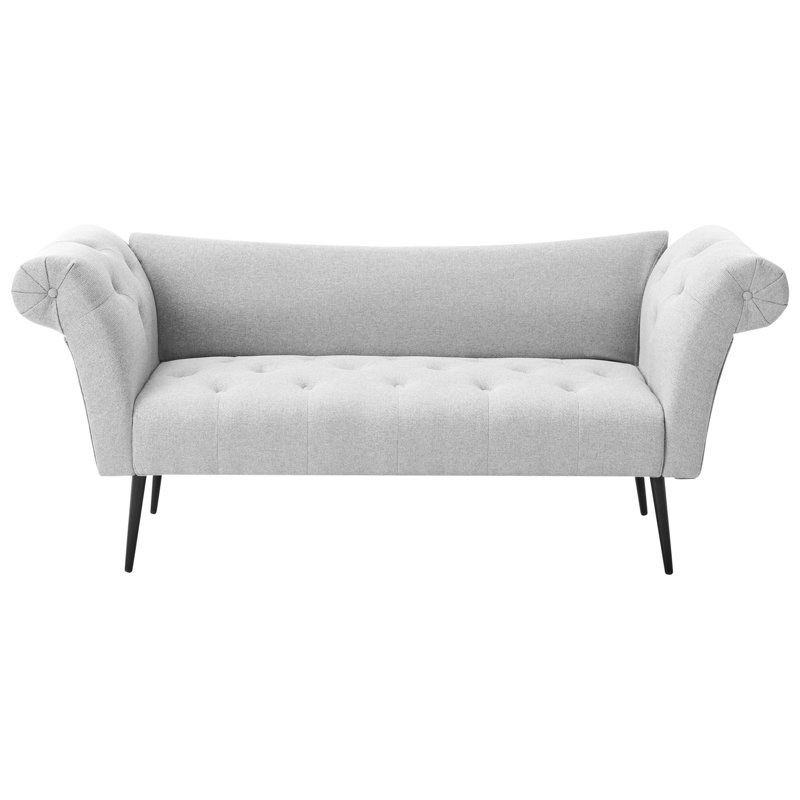 Chaise Longue NANTILLY Fabric, Grey